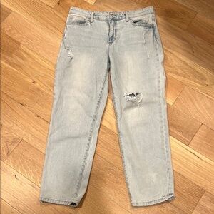 Joe's Jeans women’s size 29 distressed denim jeans in light blue‎ wash